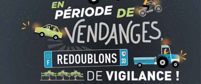 Sécurité routière : la MSA Gironde renforce la prévention pendant les vendanges